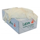 Caja de guantes de latex natural empolvados (L y M)  - 100 u